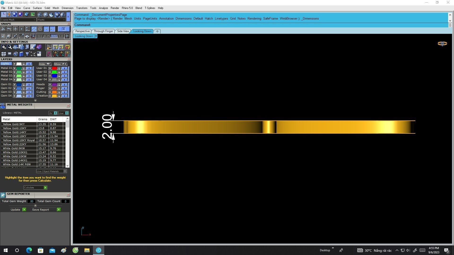 6813 Gold Butterfly Pendant 3D print model_5