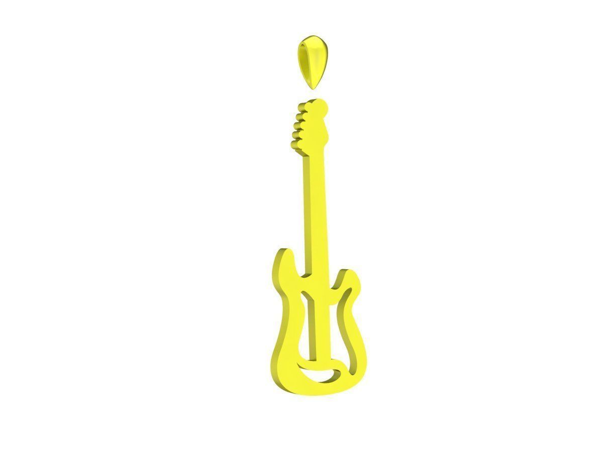 6822 Guita Pendant 3D print model_4