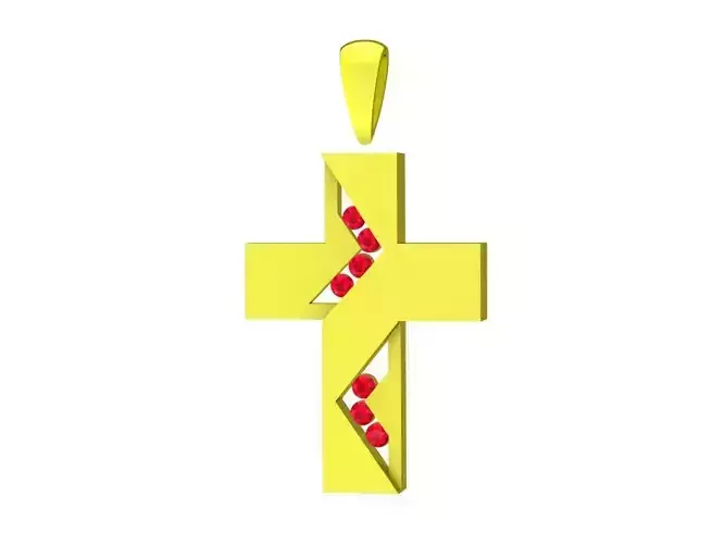 6831 Cross Diamond Pendant