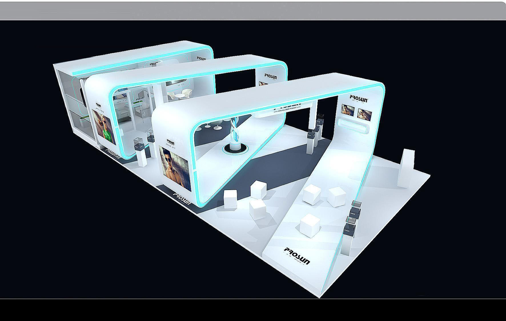 Booth - Area - 15X8-3DMAX2009-01 3D model_4