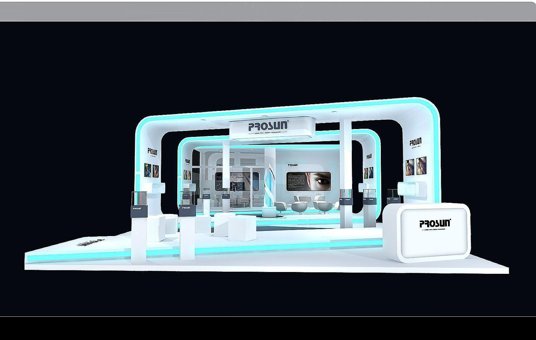 Booth - Area - 15X8-3DMAX2009-01 3D model_2