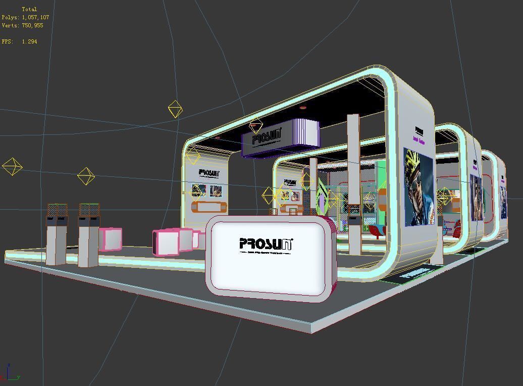 Booth - Area - 15X8-3DMAX2009-01 3D model_6