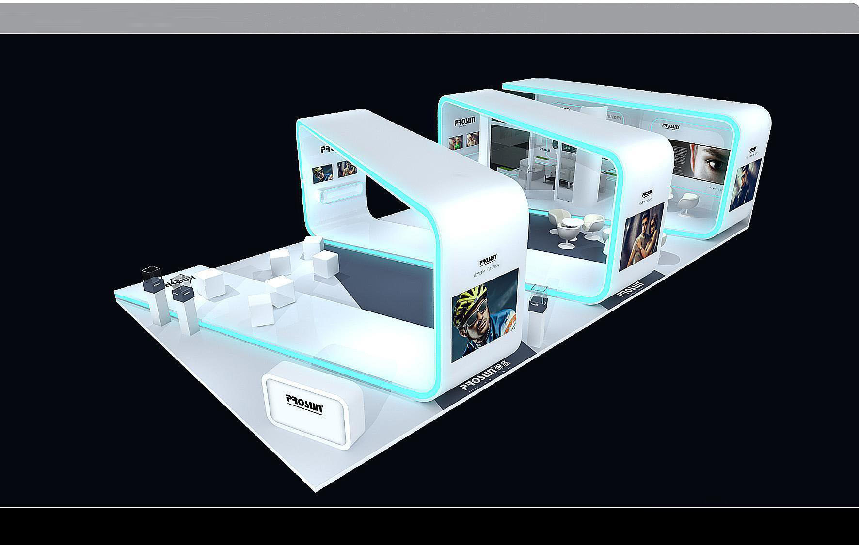 Booth - Area - 15X8-3DMAX2009-01 3D model_3
