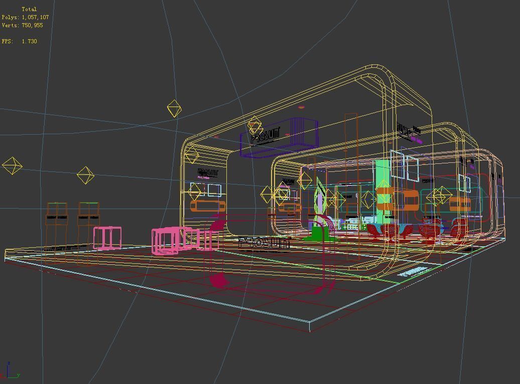 Booth - Area - 15X8-3DMAX2009-01 3D model_5