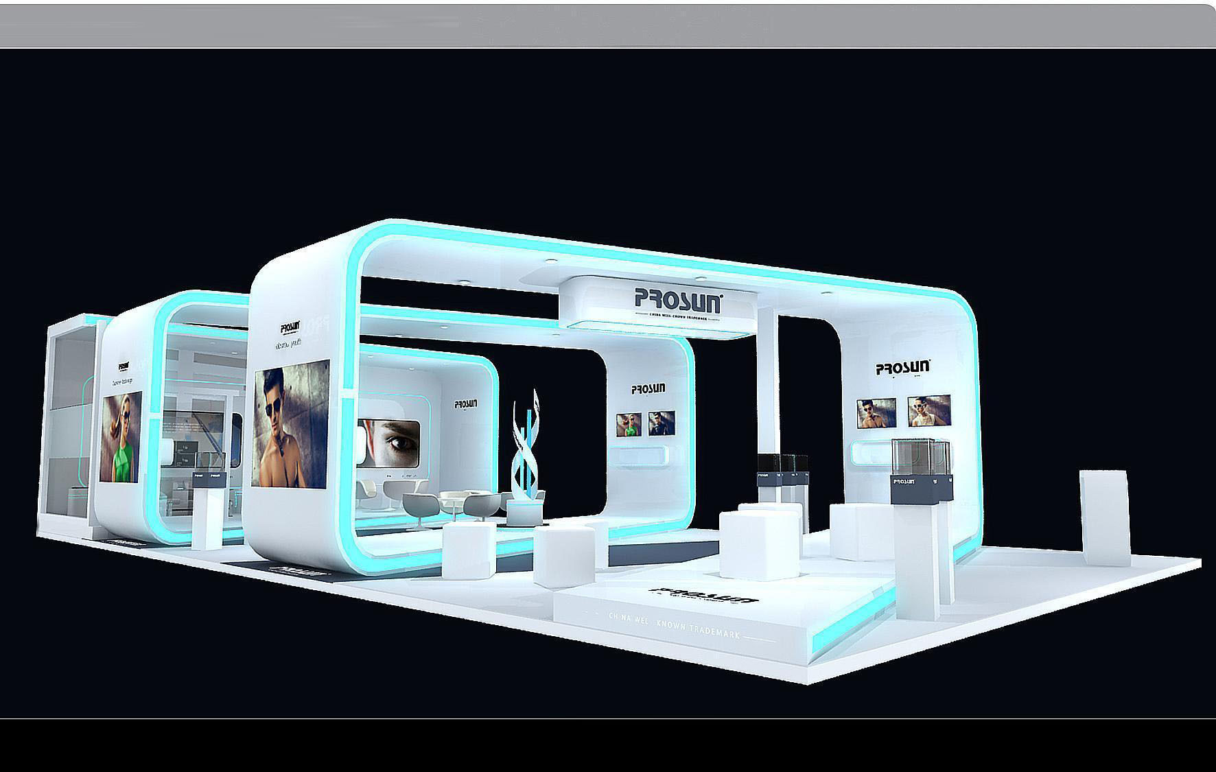 Booth - Area - 15X8-3DMAX2009-01 3D model_1