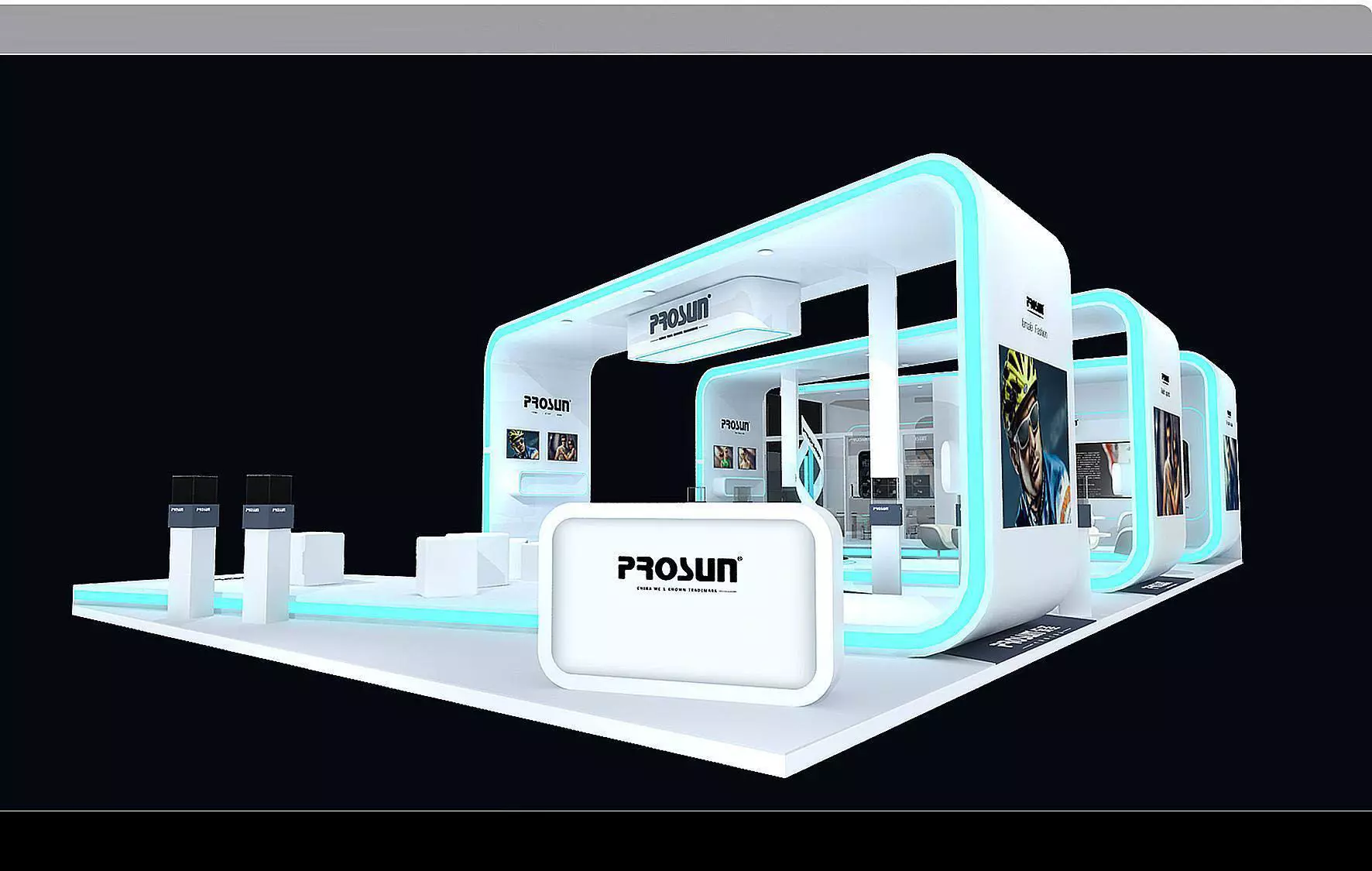 Booth - Area - 15X8-3DMAX2009-01 3D model_0