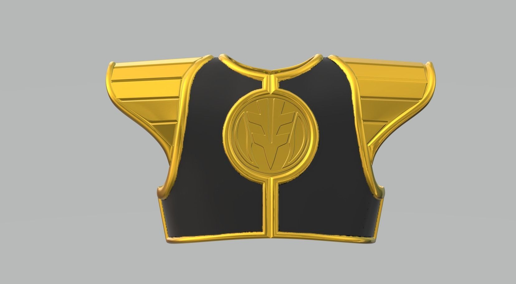 White Power Ranger Shield MMPR White 3D print model_2