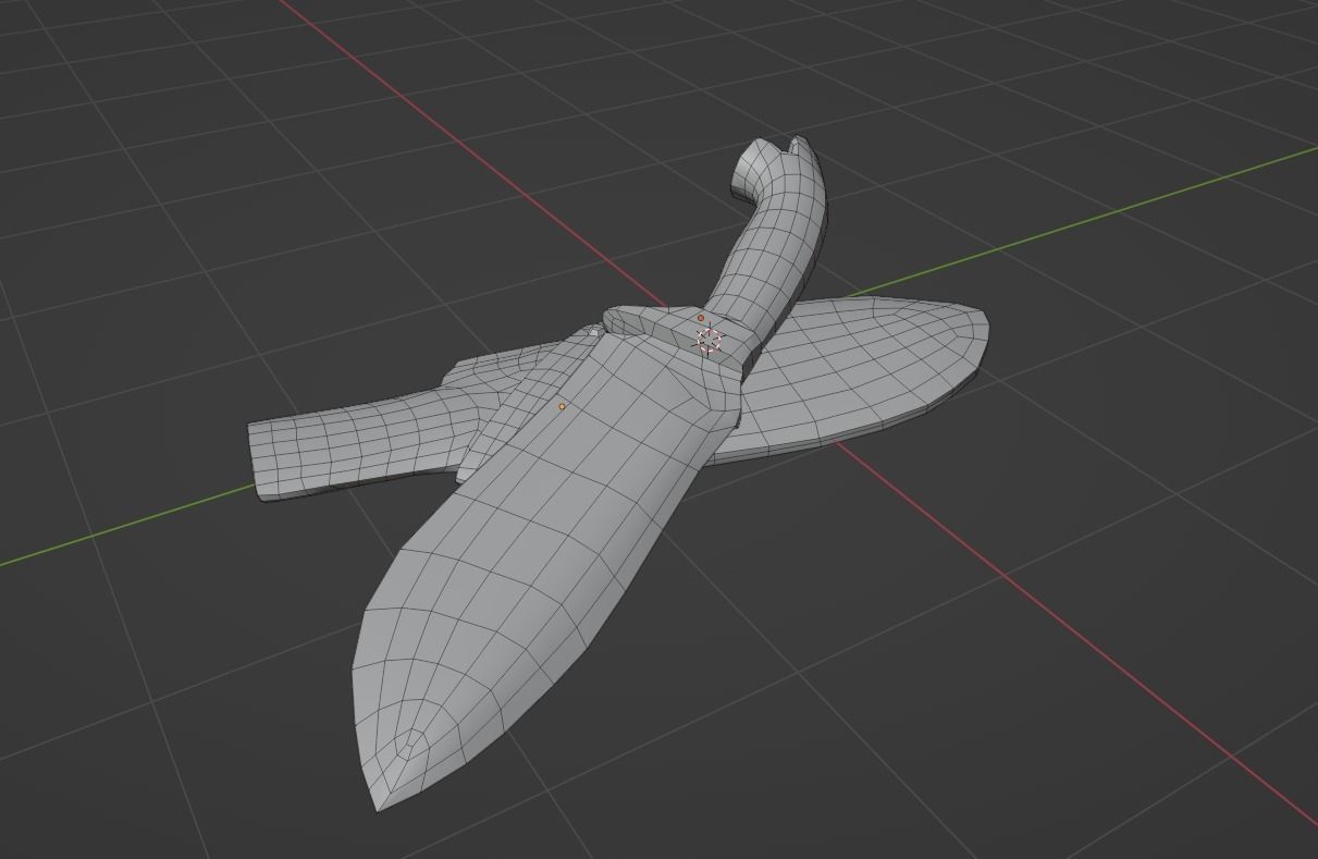 Knife Game ready Free low-poly 3D model_3