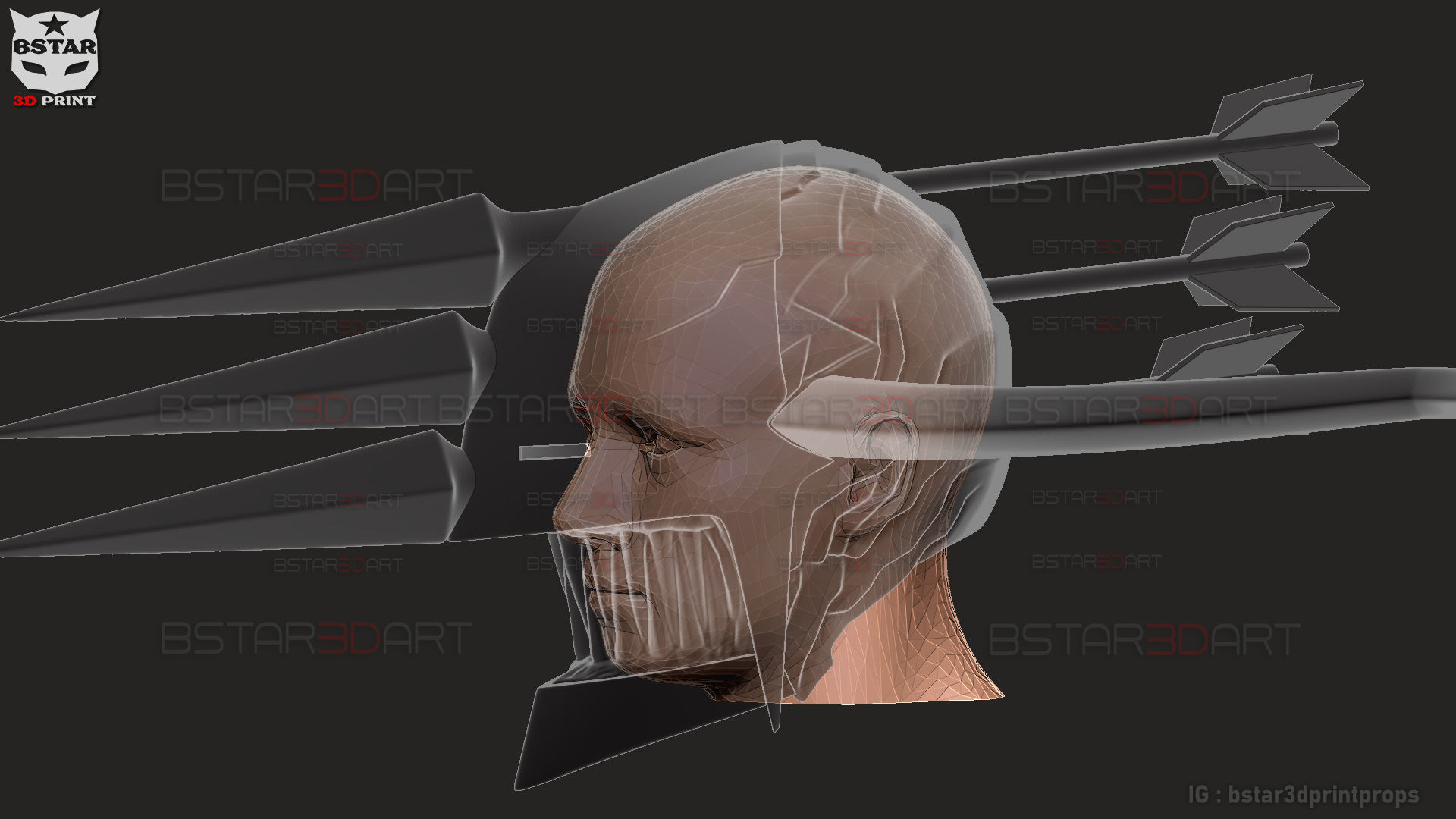 Crossbow Devil Quanxi Helmet - Chainsaw Man Cosplay 3D print model_24