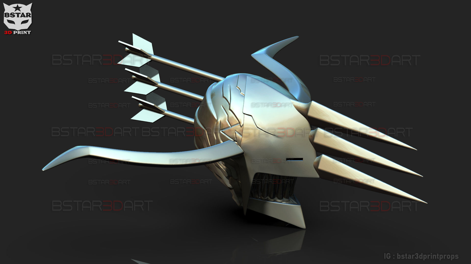 Crossbow Devil Quanxi Helmet - Chainsaw Man Cosplay 3D print model_11