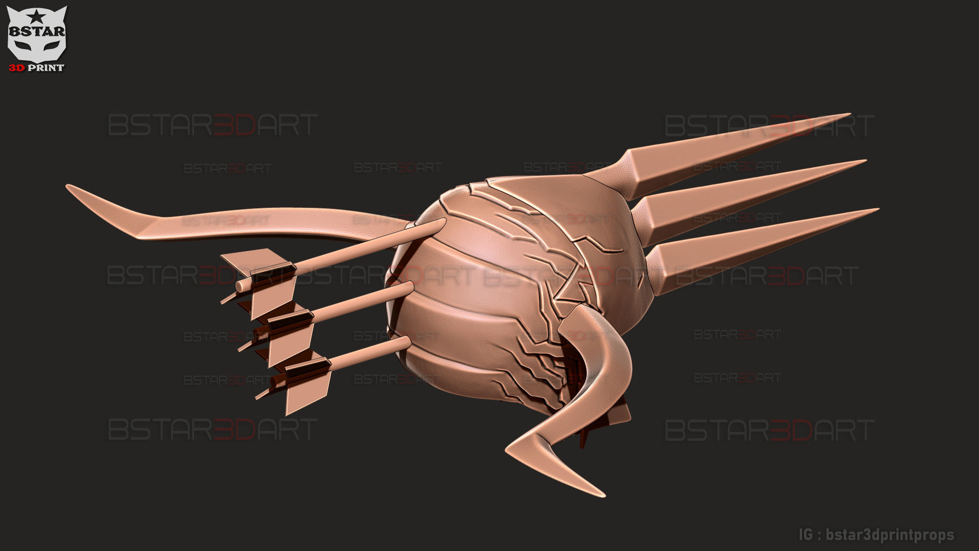 Crossbow Devil Quanxi Helmet - Chainsaw Man Cosplay 3D print model_19