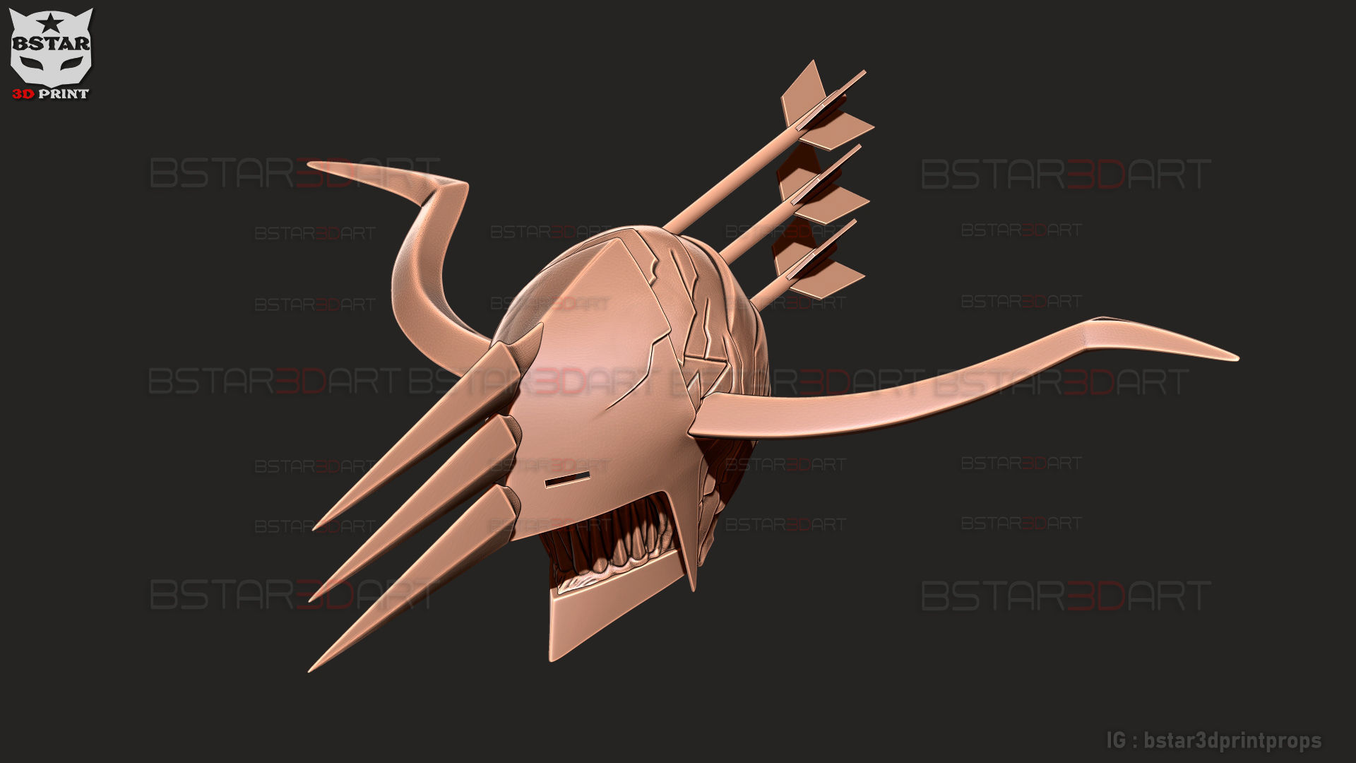 Crossbow Devil Quanxi Helmet - Chainsaw Man Cosplay 3D print model_15