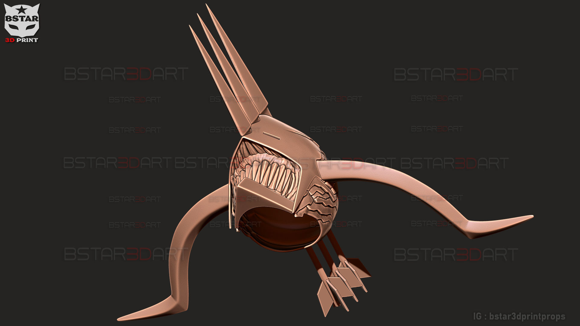 Crossbow Devil Quanxi Helmet - Chainsaw Man Cosplay 3D print model_21