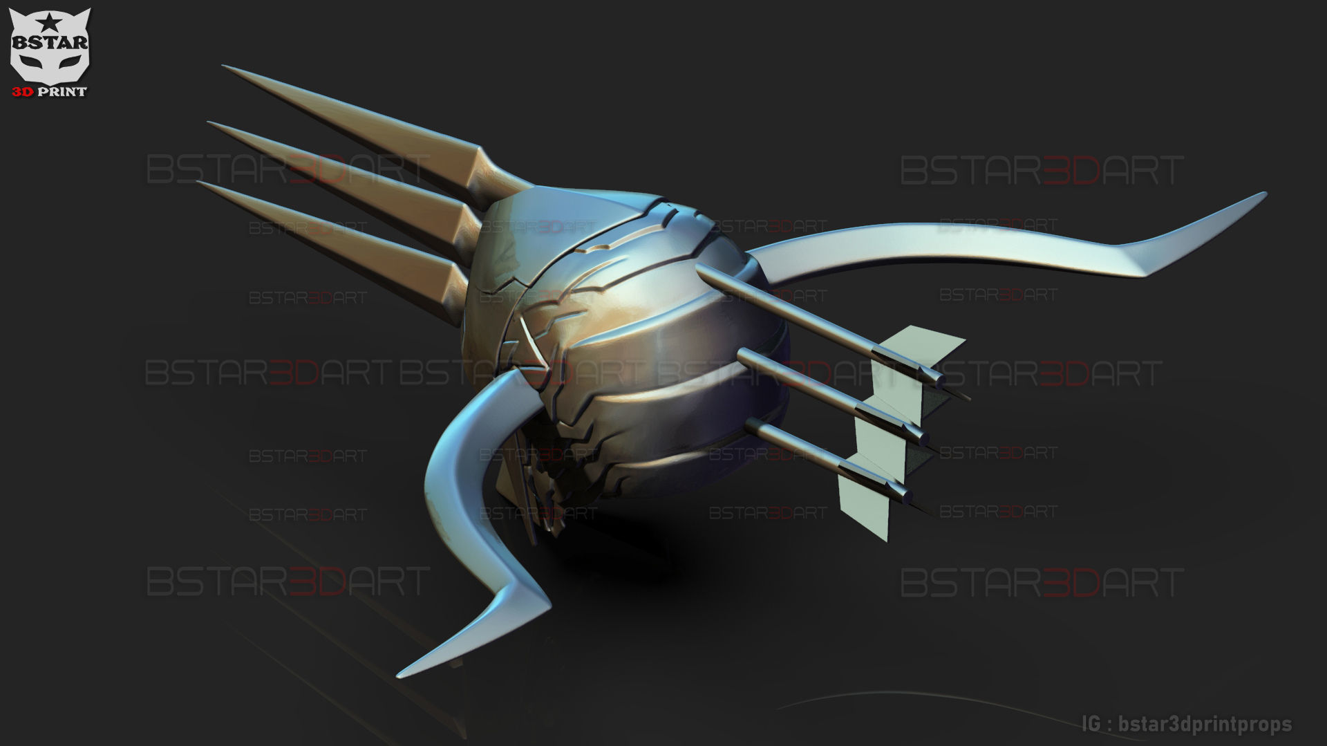 Crossbow Devil Quanxi Helmet - Chainsaw Man Cosplay 3D print model_8