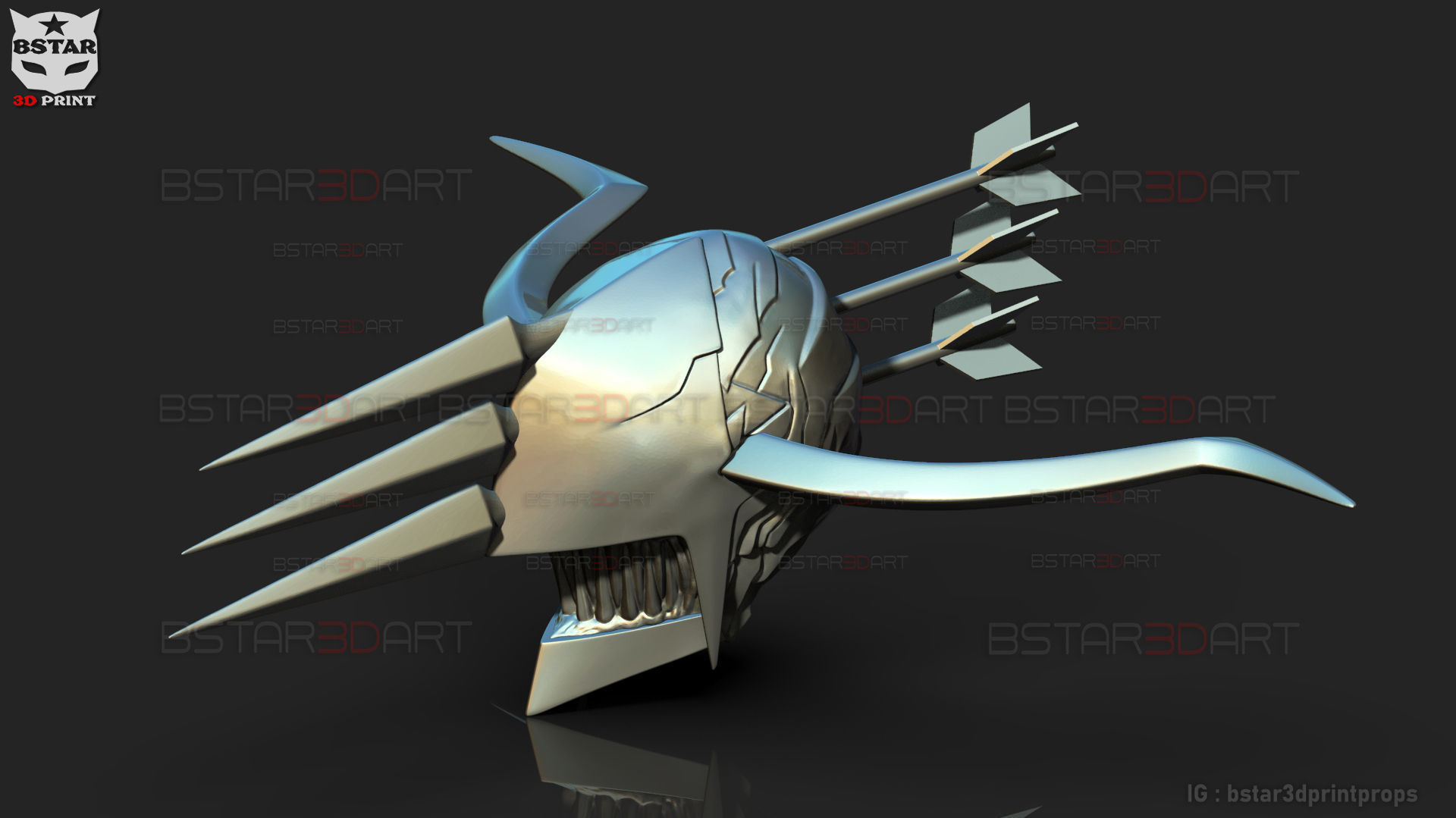 Crossbow Devil Quanxi Helmet - Chainsaw Man Cosplay 3D print model_6
