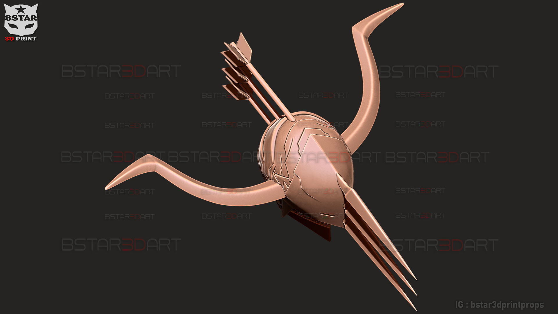 Crossbow Devil Quanxi Helmet - Chainsaw Man Cosplay 3D print model_22