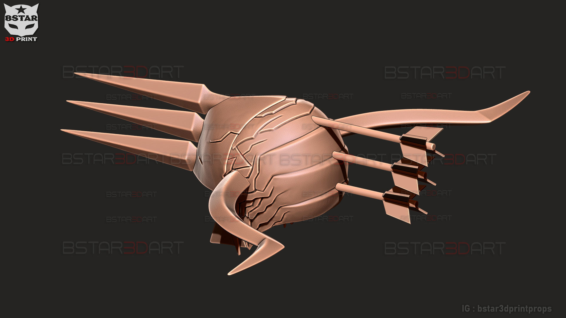 Crossbow Devil Quanxi Helmet - Chainsaw Man Cosplay 3D print model_17