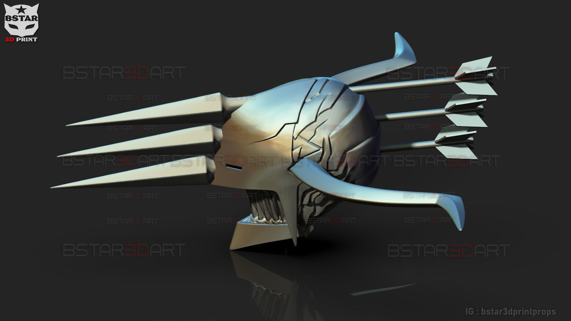 Crossbow Devil Quanxi Helmet - Chainsaw Man Cosplay 3D print model_7