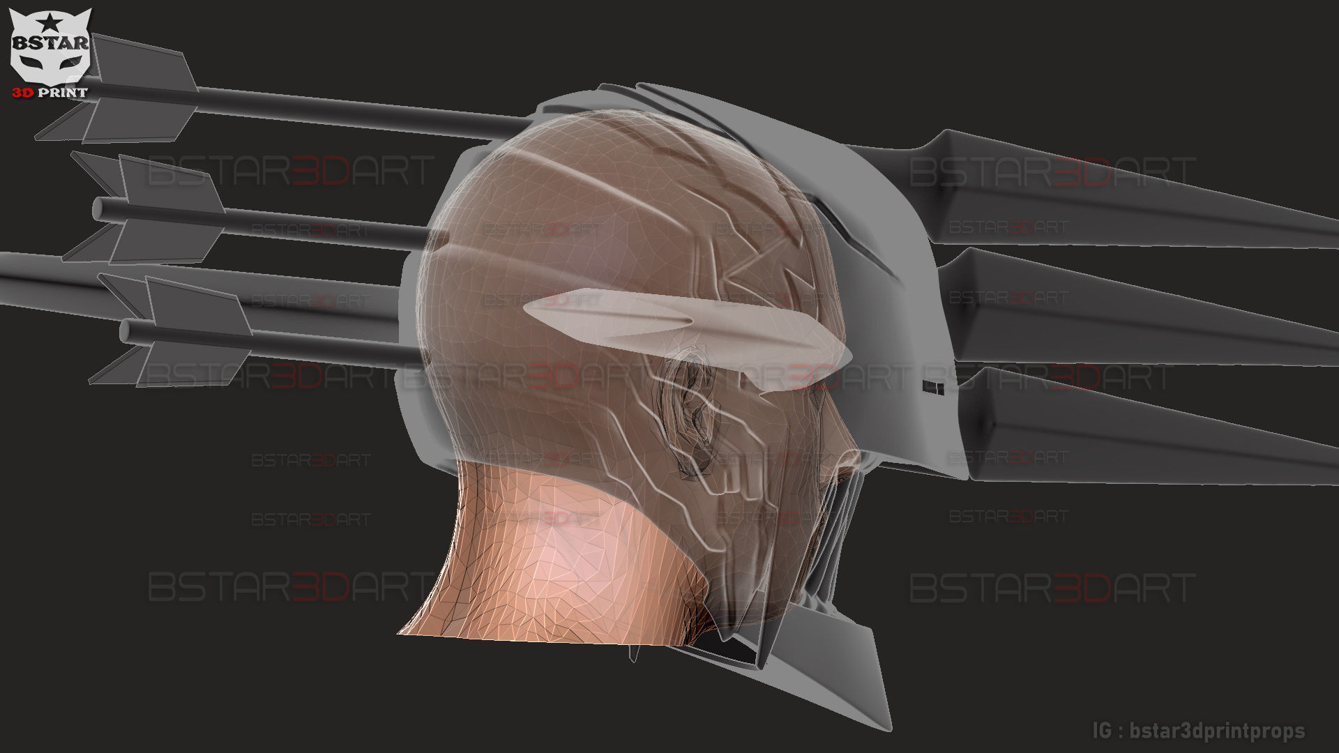 Crossbow Devil Quanxi Helmet - Chainsaw Man Cosplay 3D print model_25