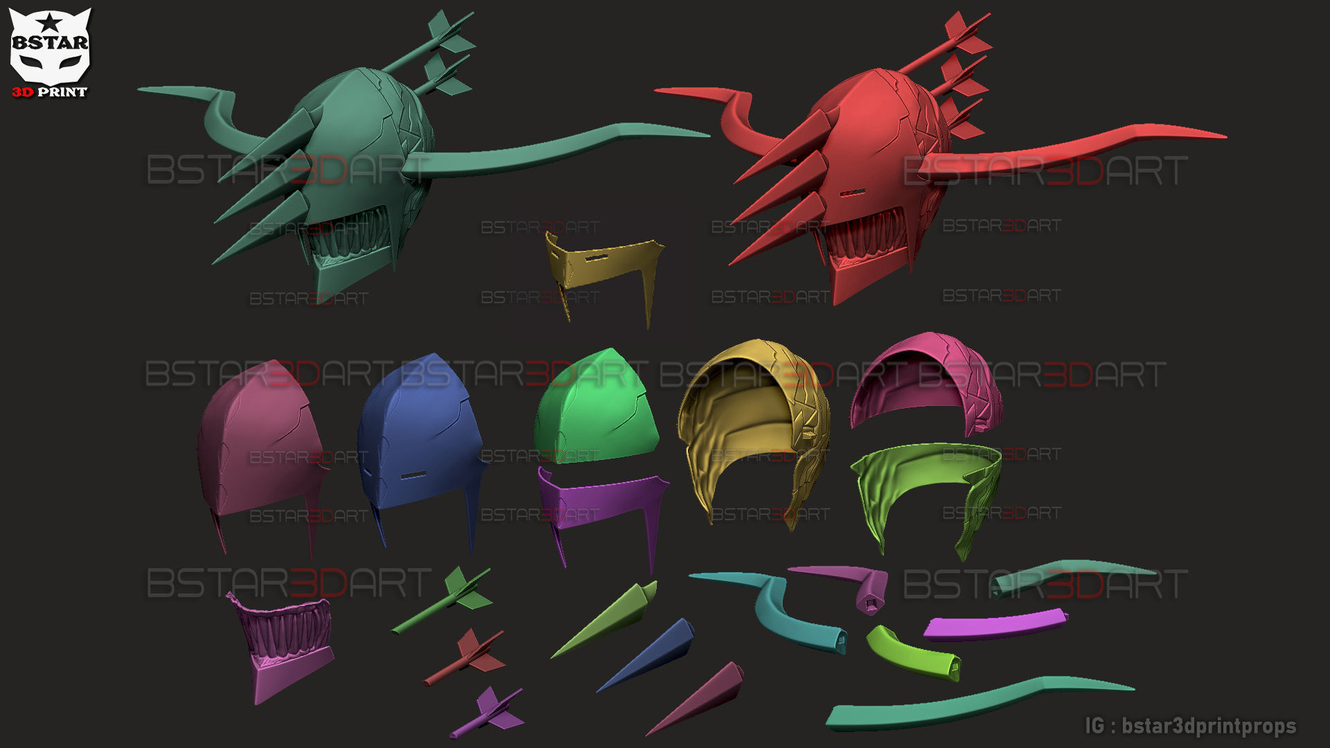 Crossbow Devil Quanxi Helmet - Chainsaw Man Cosplay 3D print model_26