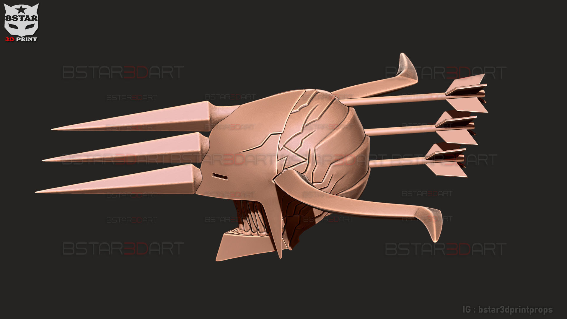 Crossbow Devil Quanxi Helmet - Chainsaw Man Cosplay 3D print model_16