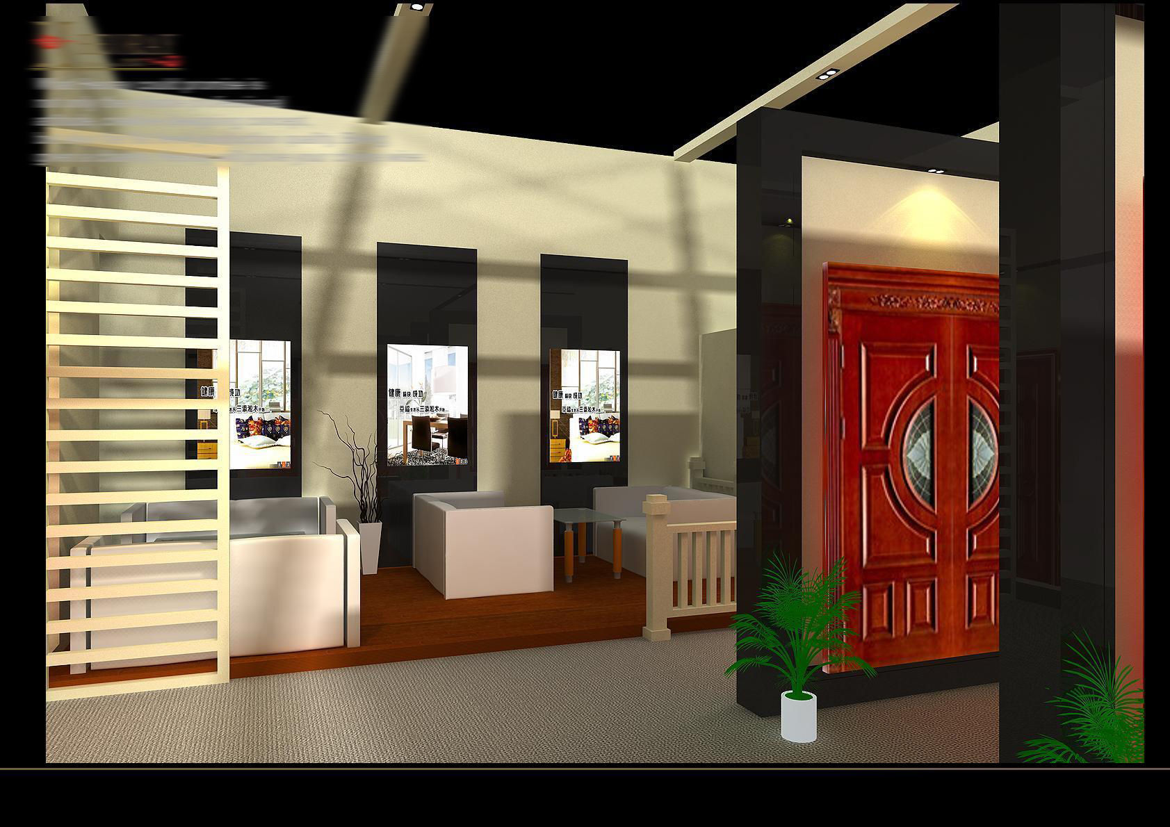 Booth - Area - 15X9-3DMAX2009-02 3D model_2