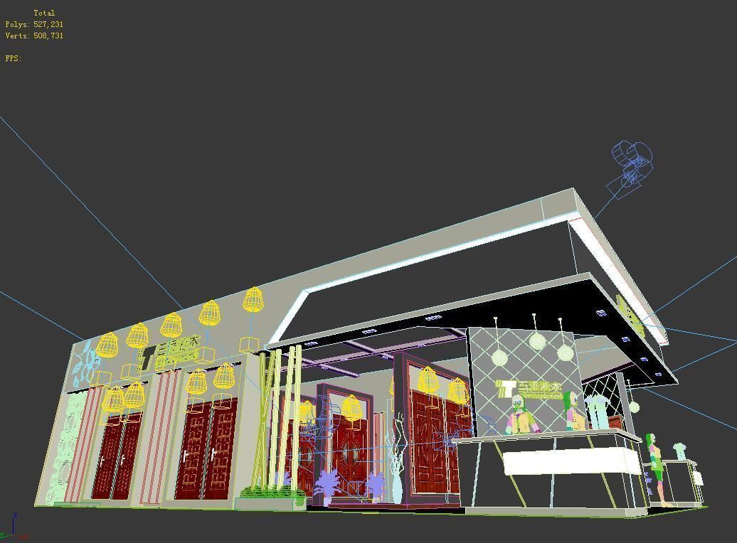 Booth - Area - 15X9-3DMAX2009-02 3D model_6