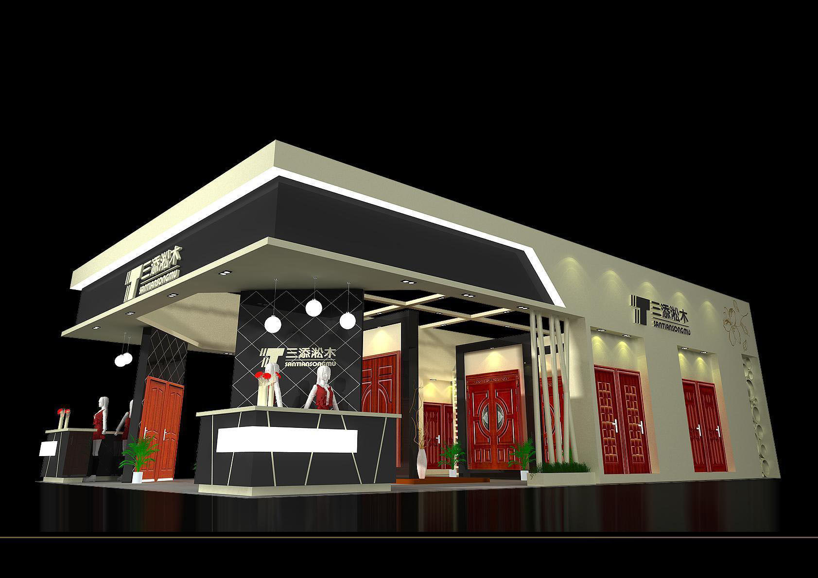 Booth - Area - 15X9-3DMAX2009-02 3D model_1