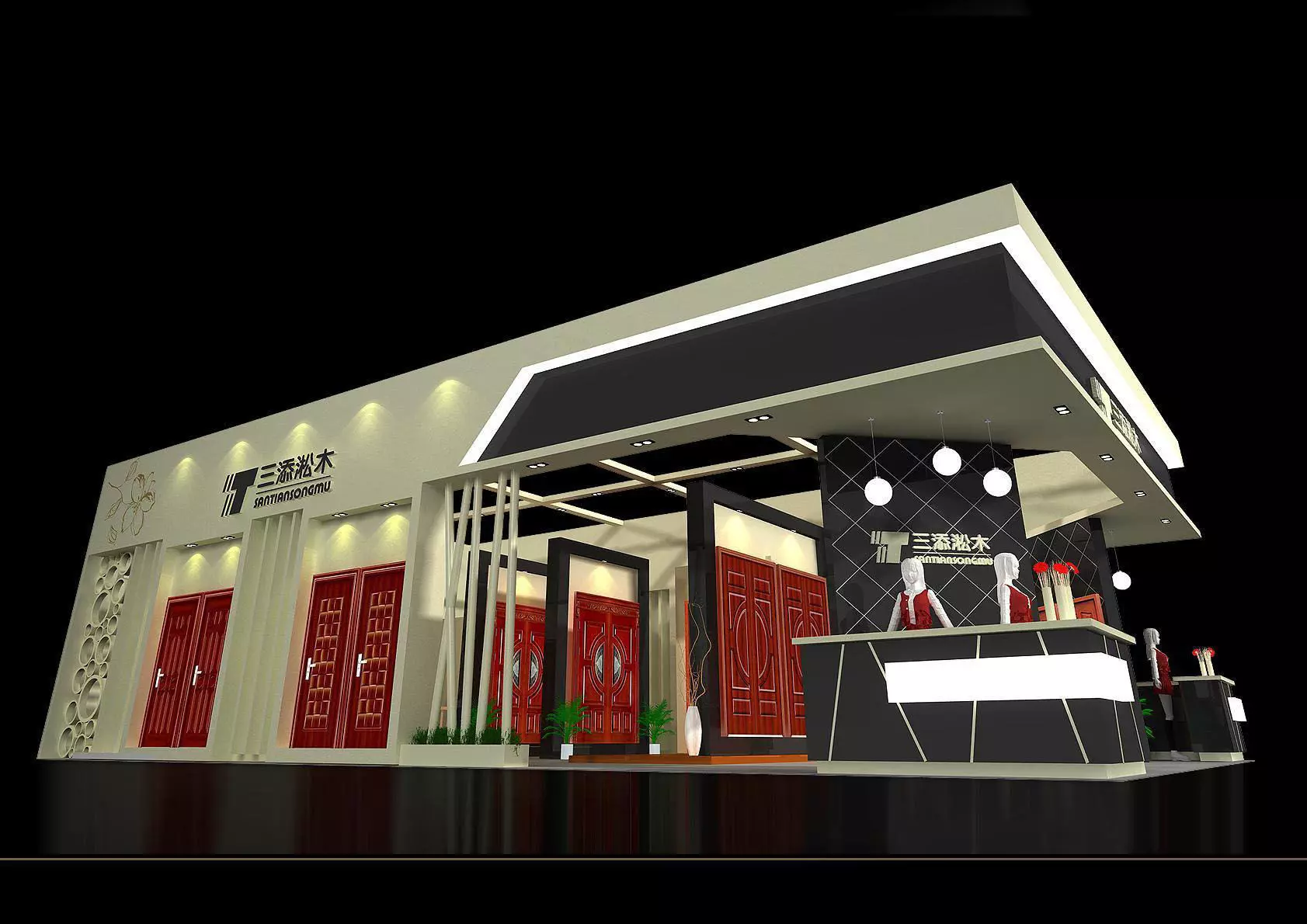 Booth - Area - 15X9-3DMAX2009-02 3D model_0