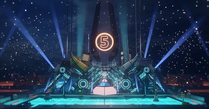 Concert stage 3D model