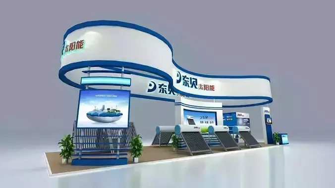 Booth - Area - 18X6-3DMAX2010-07 3D model