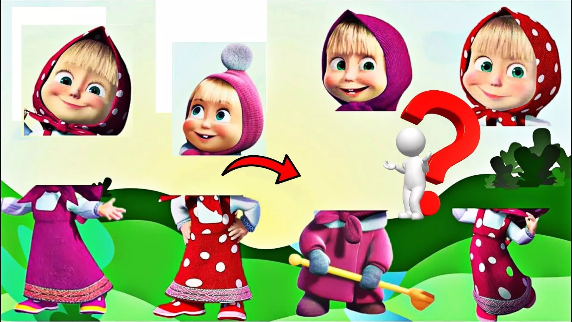 Ready to Game projekt MetroMoll Masha and Bear unitypackage Low-poly 3D model