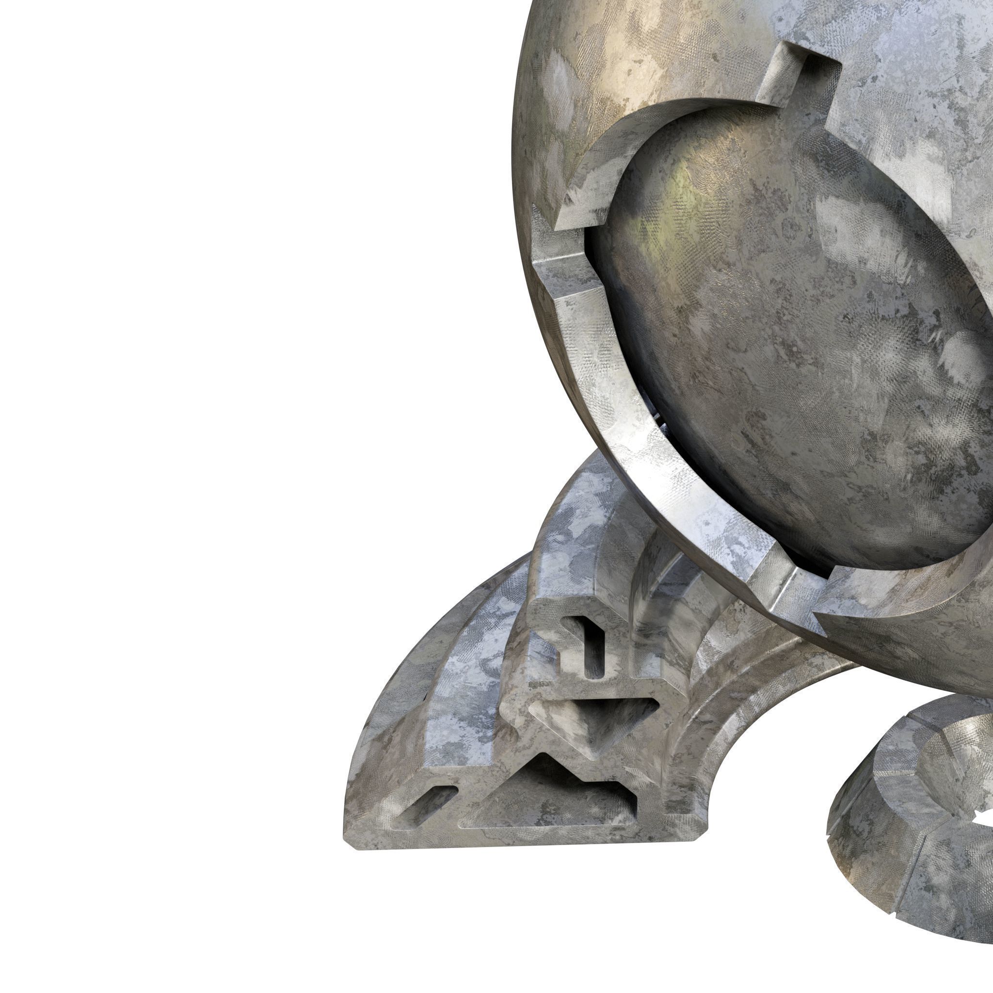 Patina Materials 15-16 - PBR - Seamless - 4k - SBSAR Low-poly 3D model_6