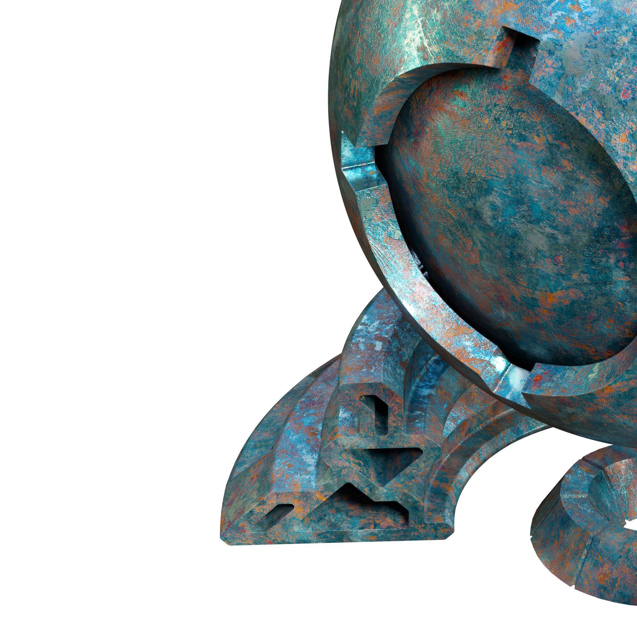 Patina Materials 15-16 - PBR - Seamless - 4k - SBSAR Low-poly 3D model_7