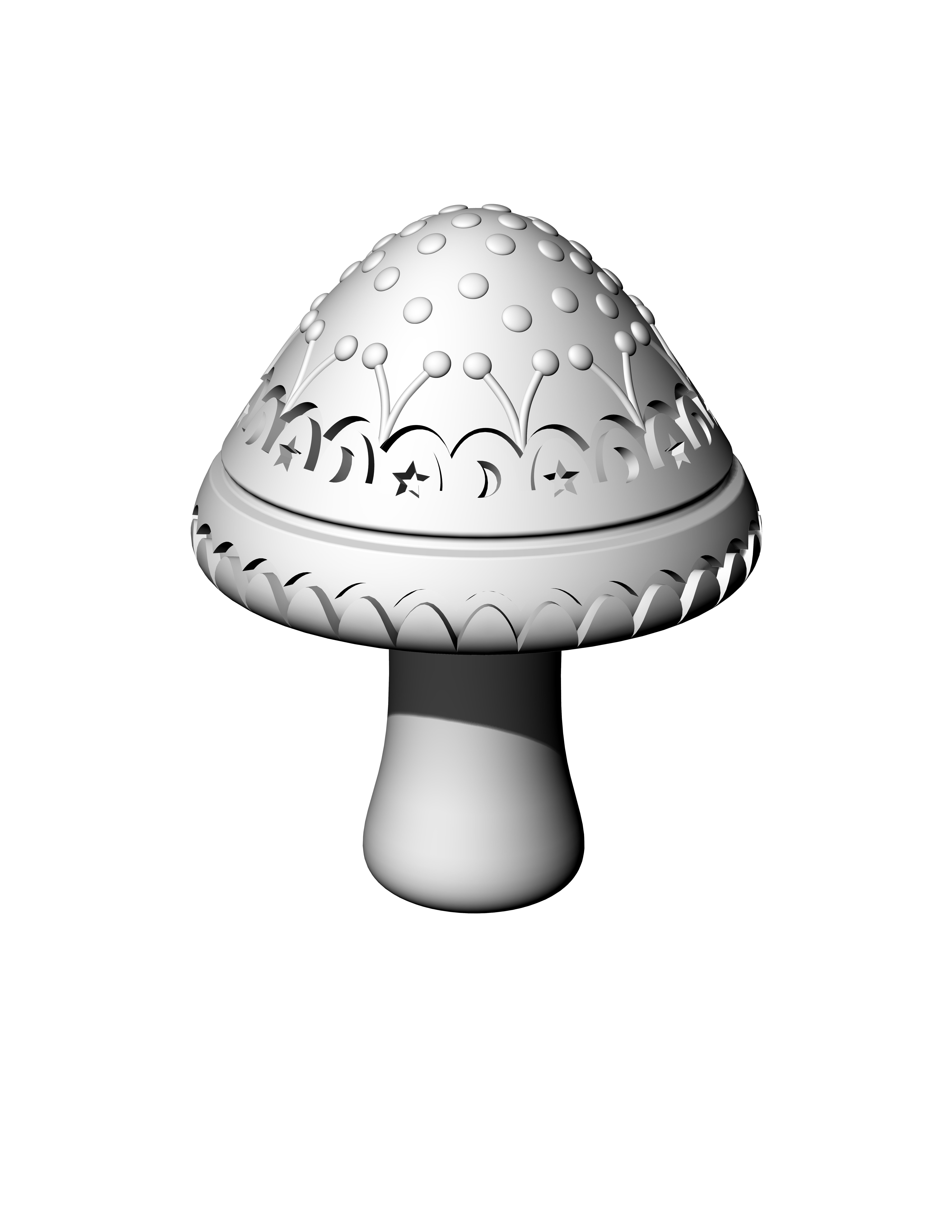 mushroom 3D 3D print model