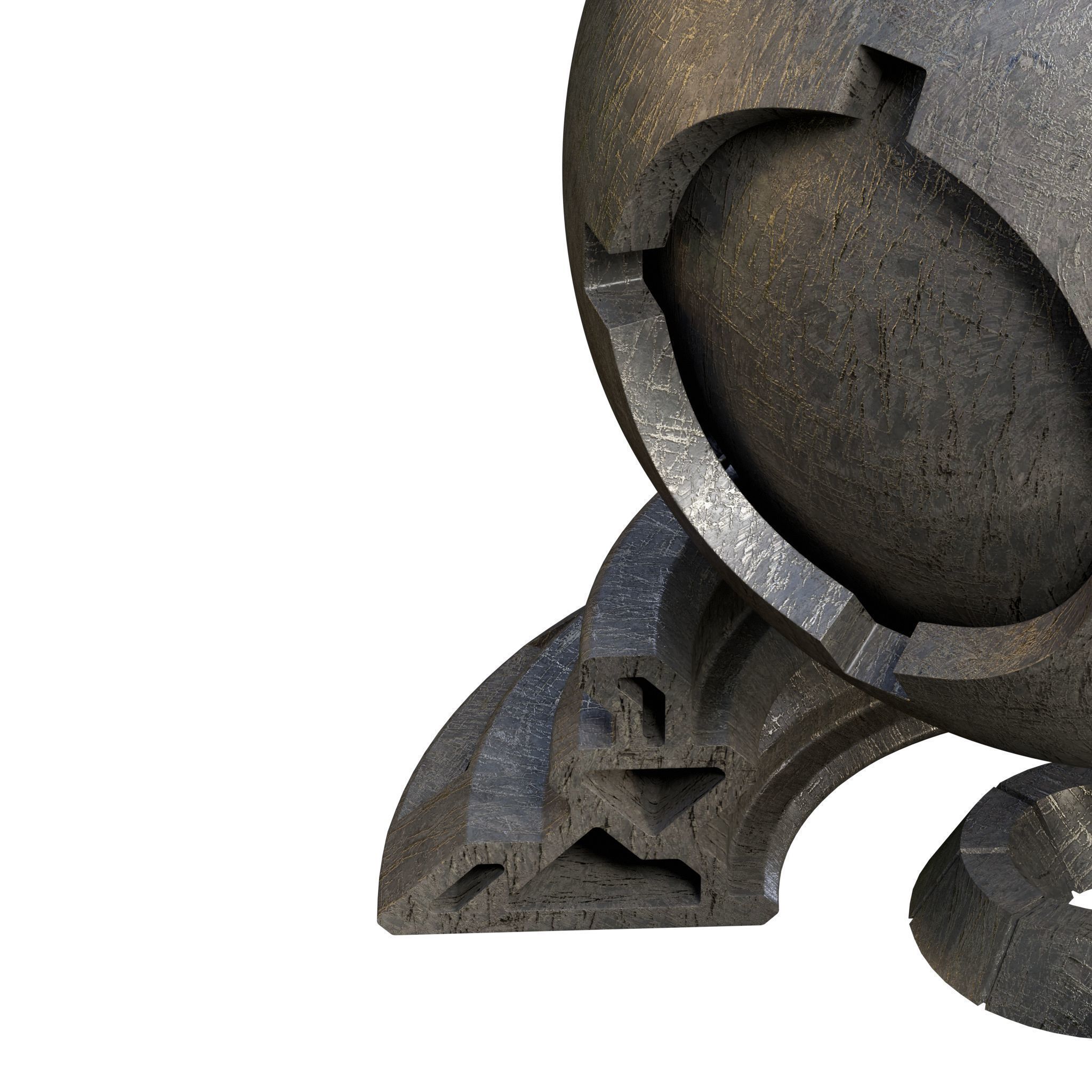 Patina Materials 17-18 - PBR - Seamless - 4k - SBSAR Low-poly 3D model_6