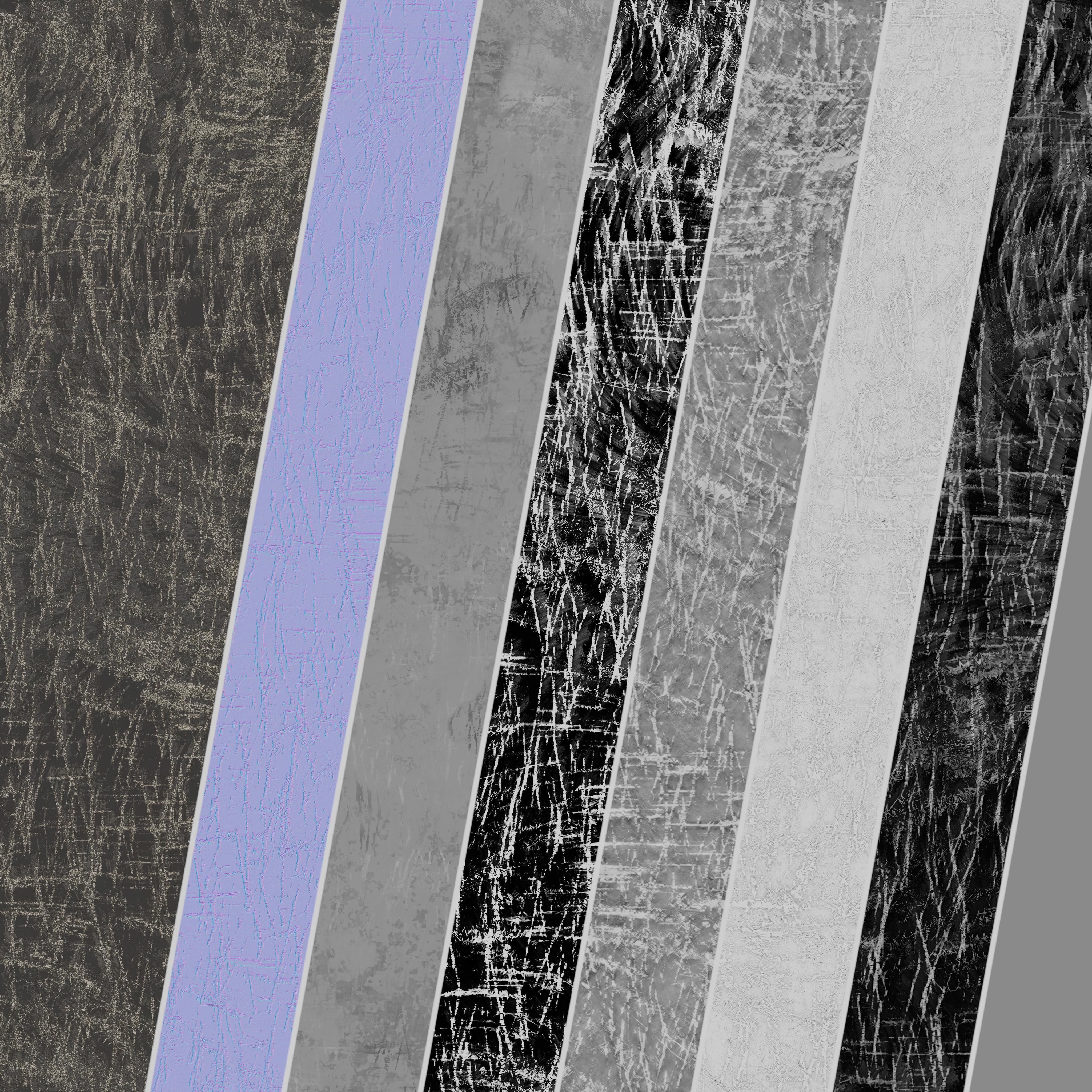 Patina Materials 17-18 - PBR - Seamless - 4k - SBSAR Low-poly 3D model_3