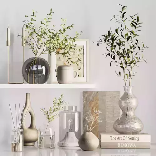 Decorative set035 Free 3D model