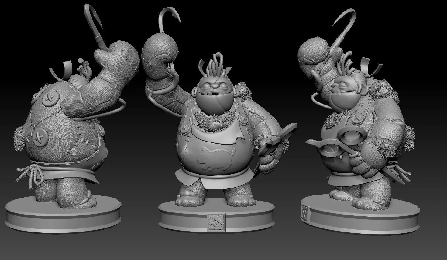 dota2pudge 3D print model_0