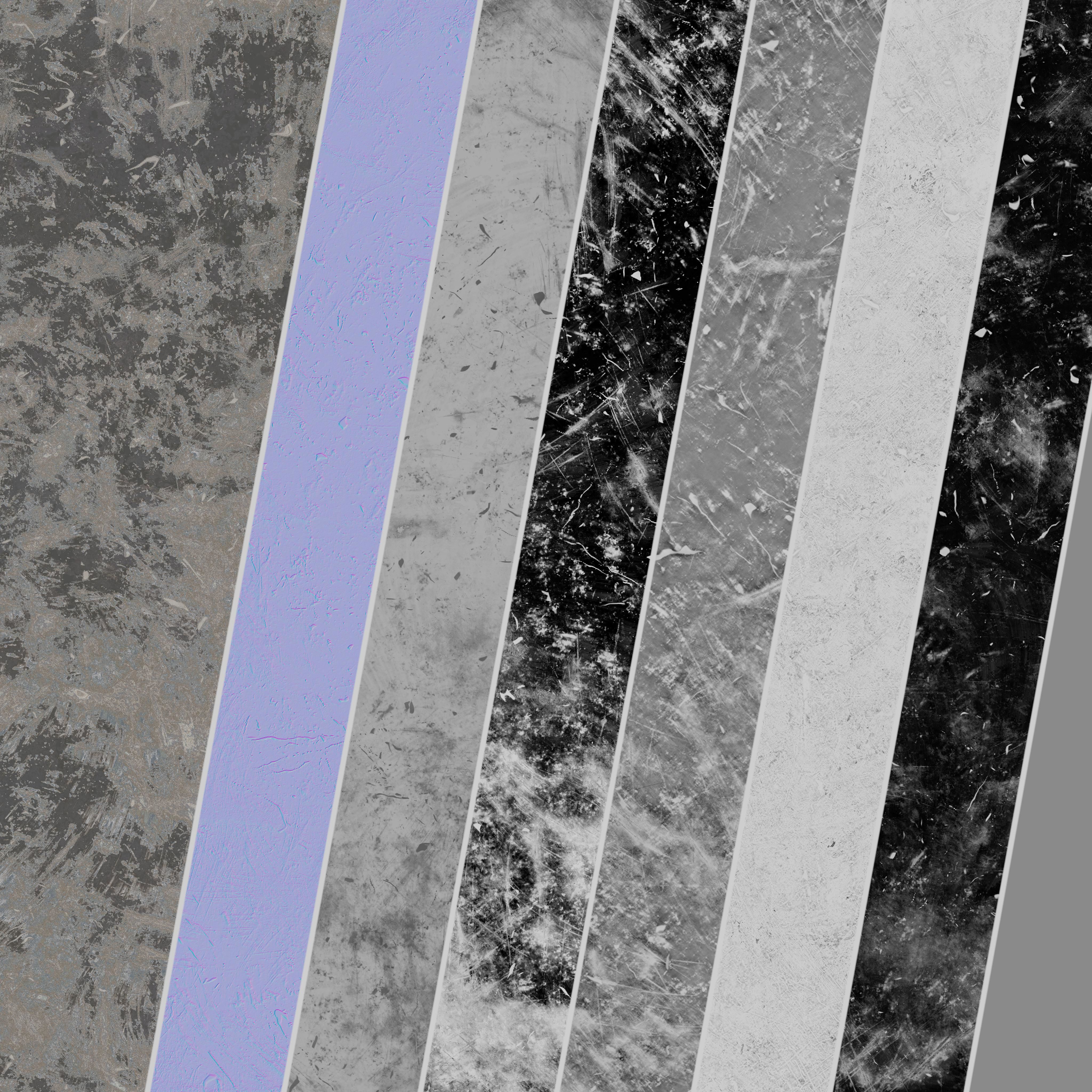 Patina Materials 19-20 - PBR - Seamless - 4k - SBSAR Texture_5