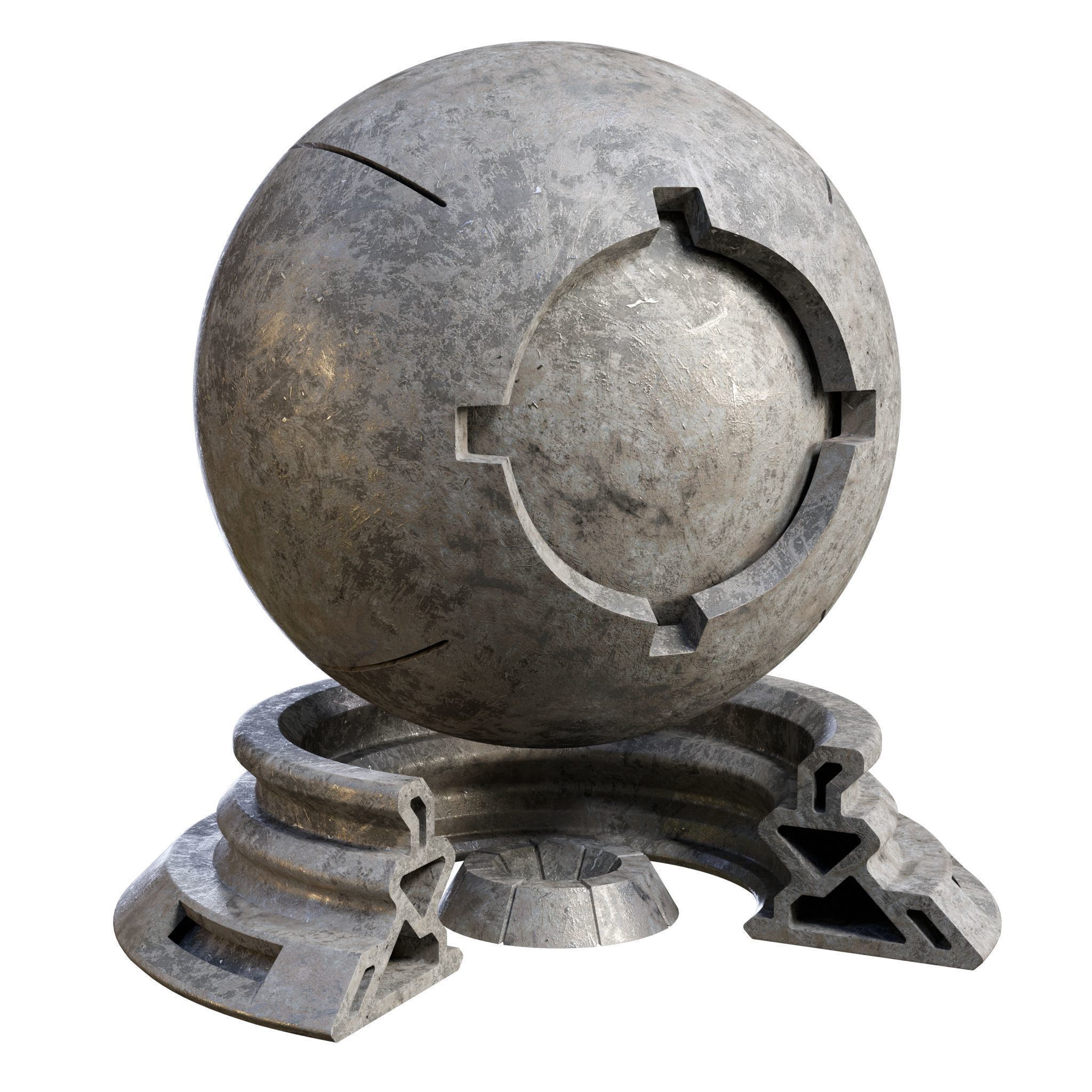 Patina Materials 19-20 - PBR - Seamless - 4k - SBSAR Texture_4