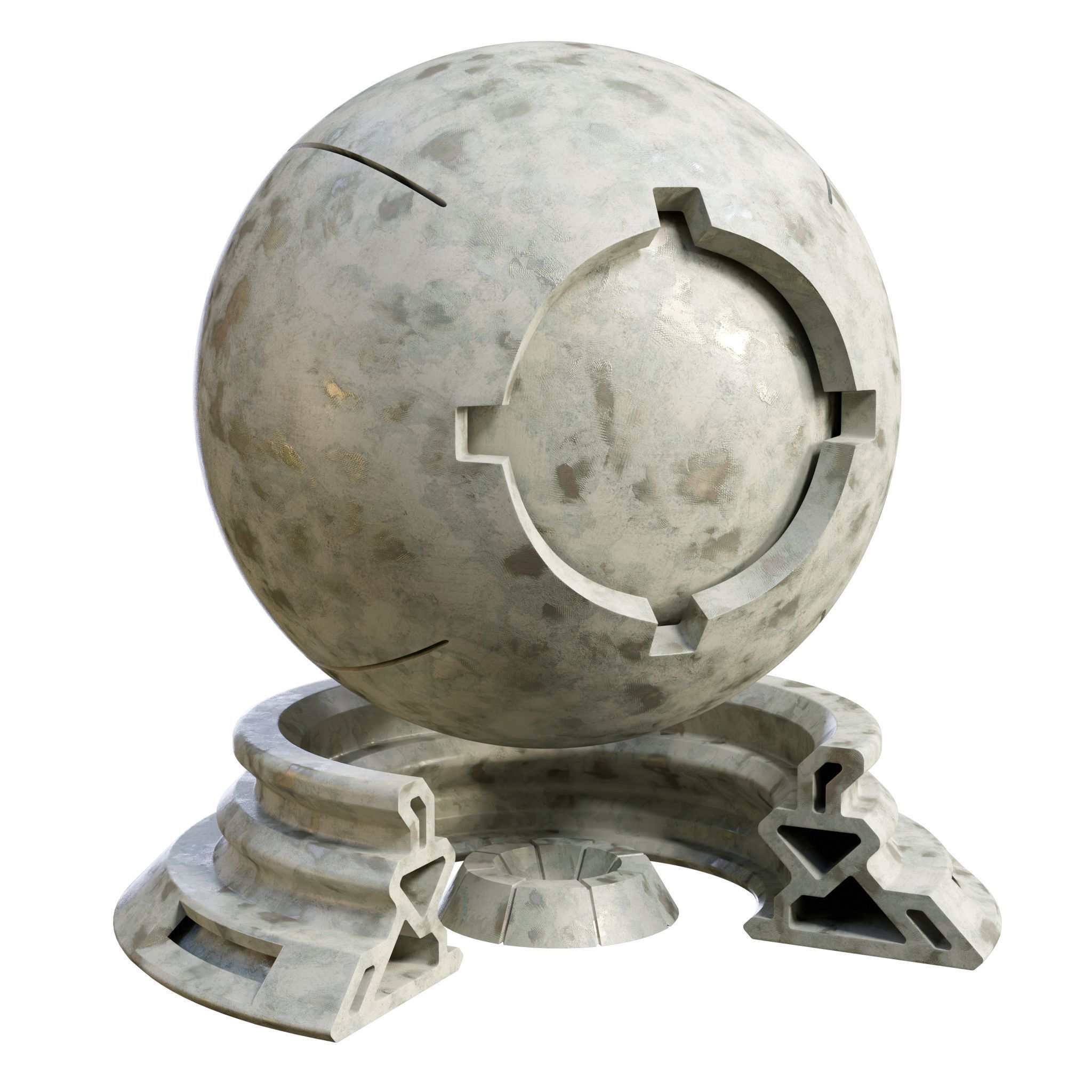 Patina Materials 19-20 - PBR - Seamless - 4k - SBSAR Texture_2