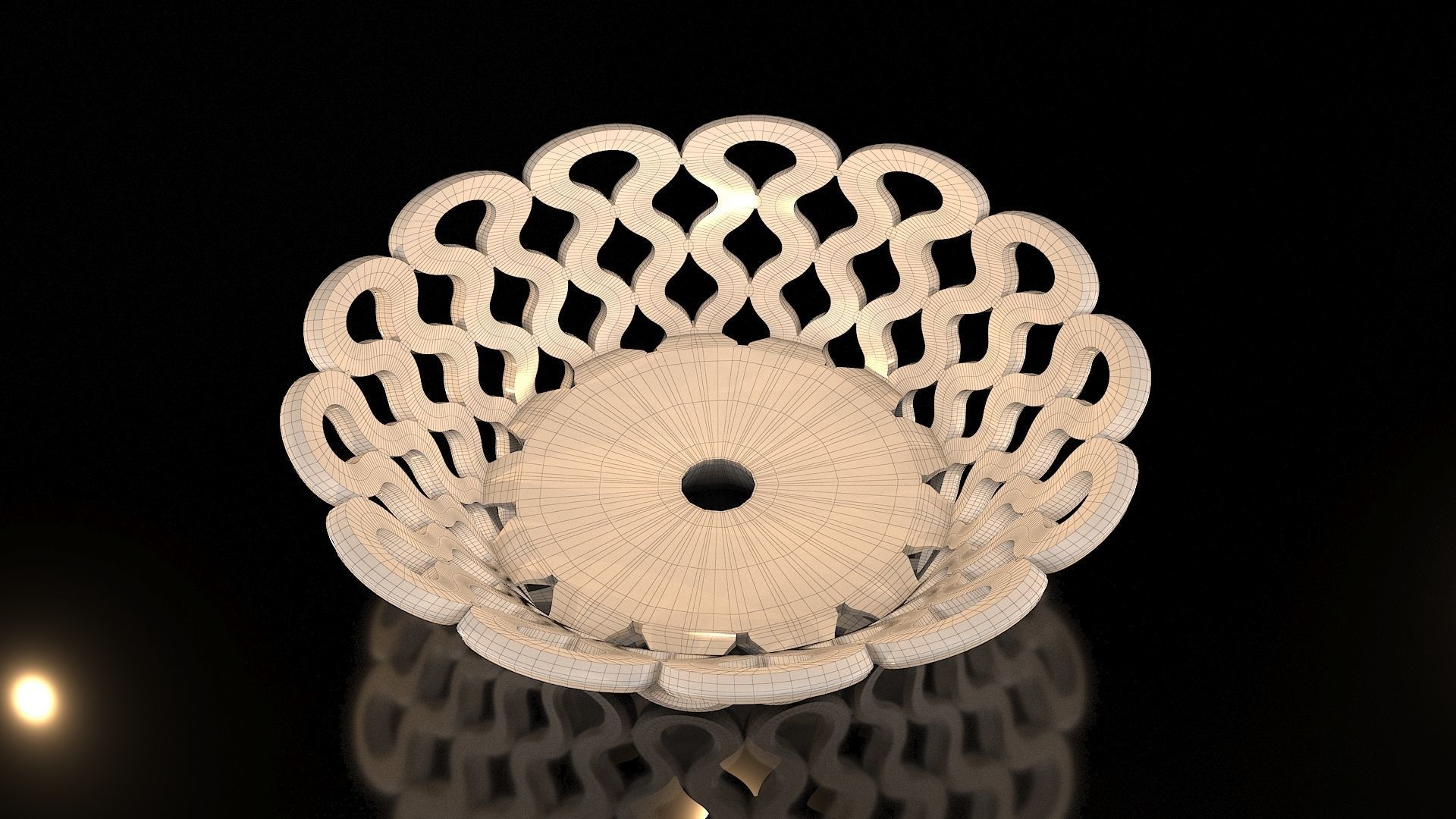 TEALIGHT HOLDER SOFT LINES 3D print model_7