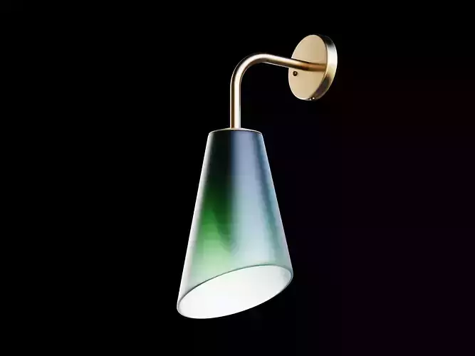 Gradient frosted glass wall lamp