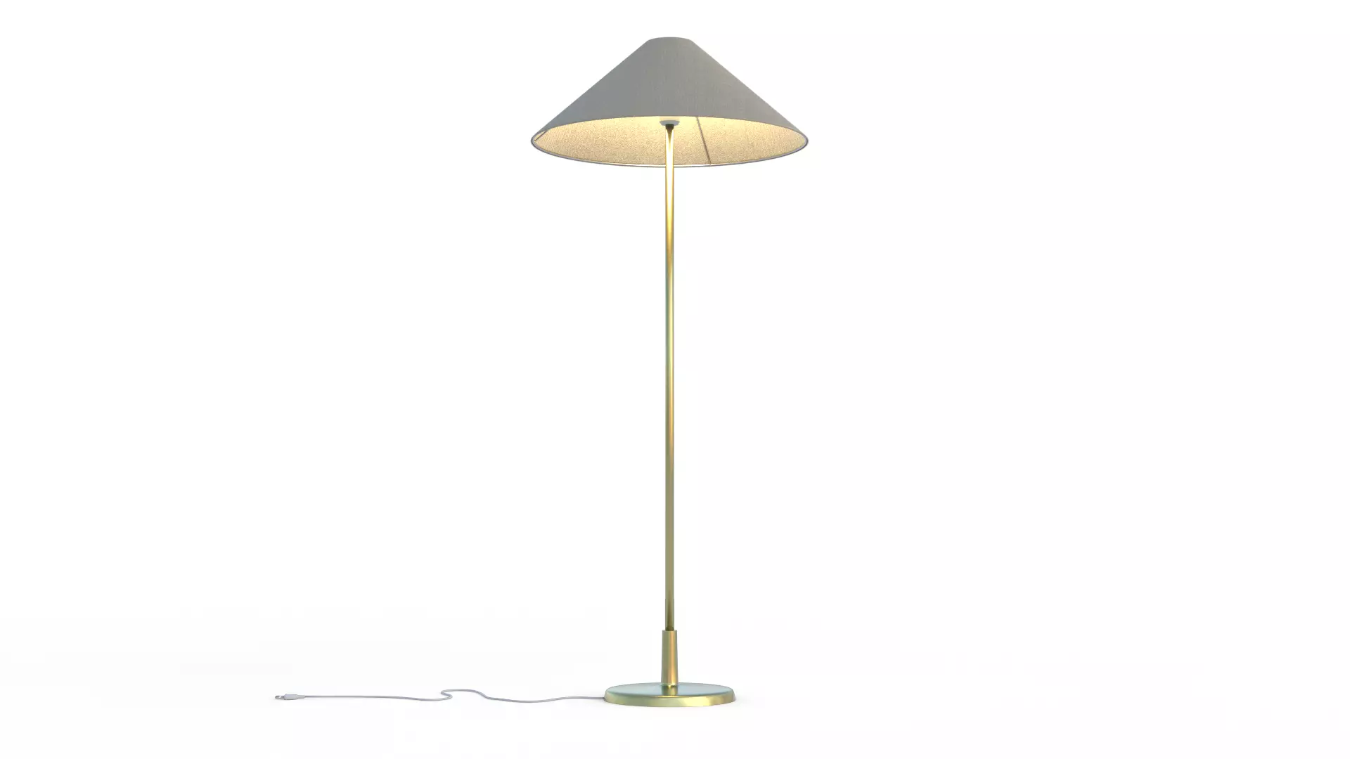 Floor Lamp Classic Low-poly 3D model_0
