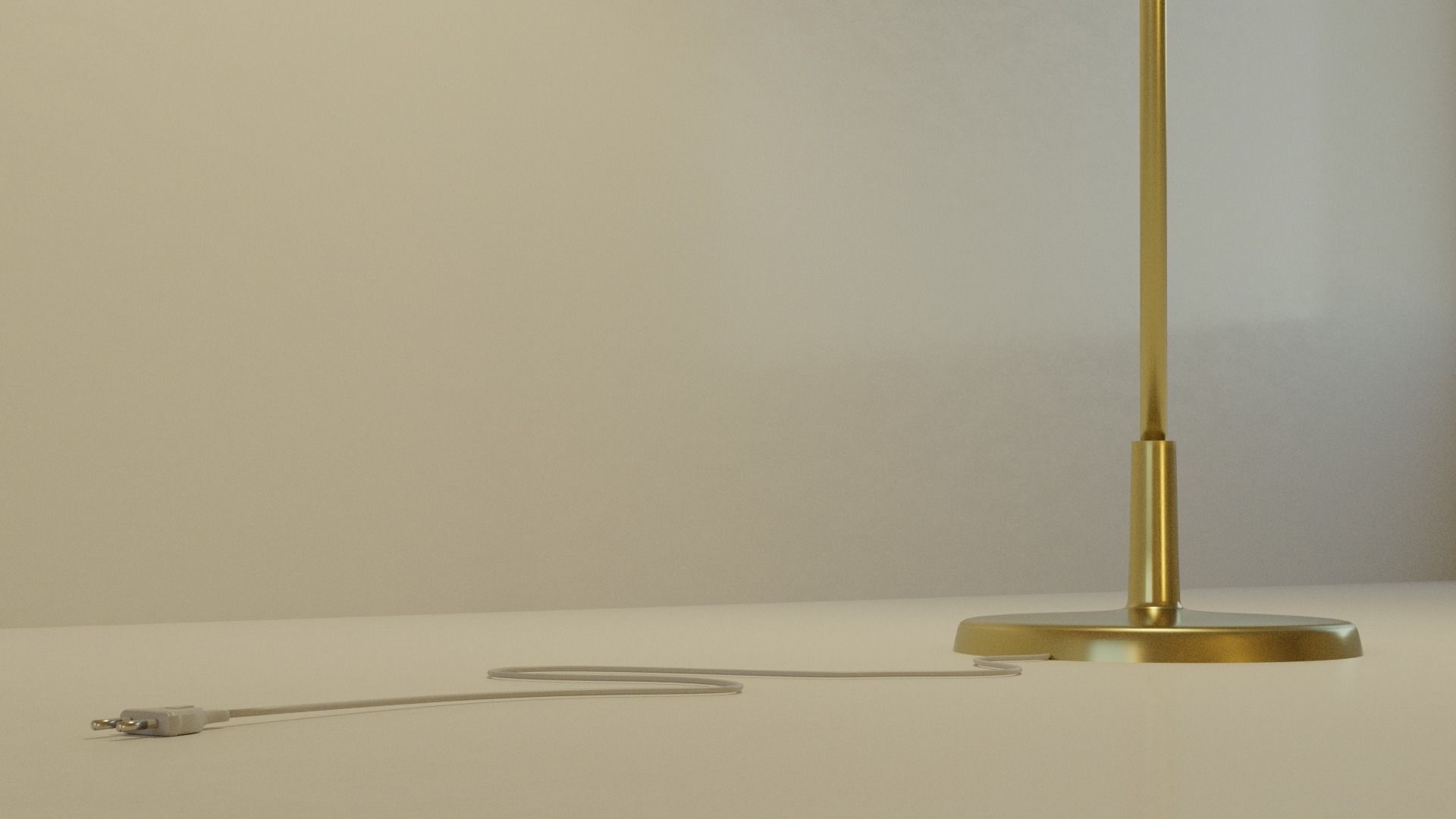 Floor Lamp Classic Low-poly 3D model_6