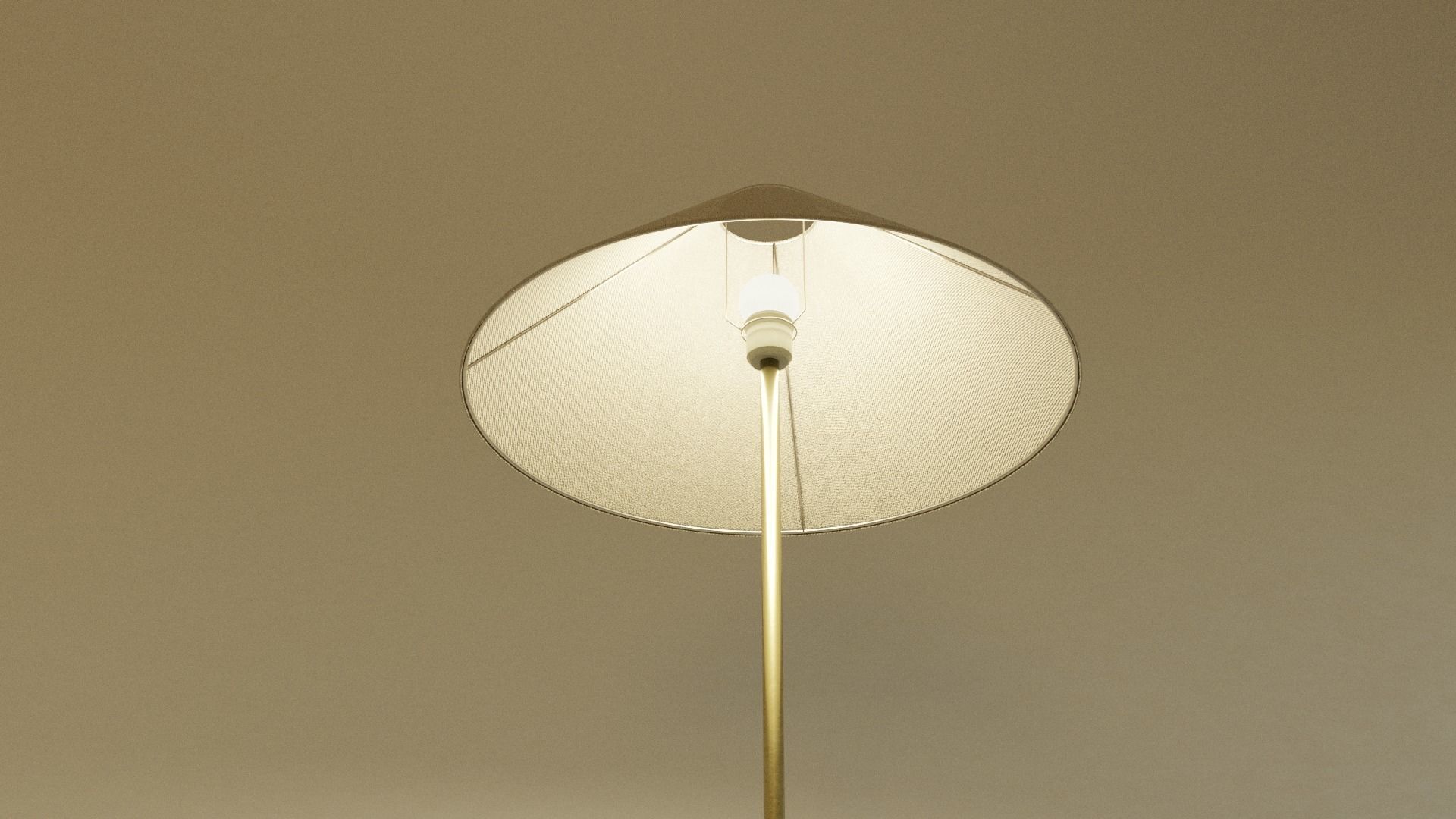 Floor Lamp Classic Low-poly 3D model_4