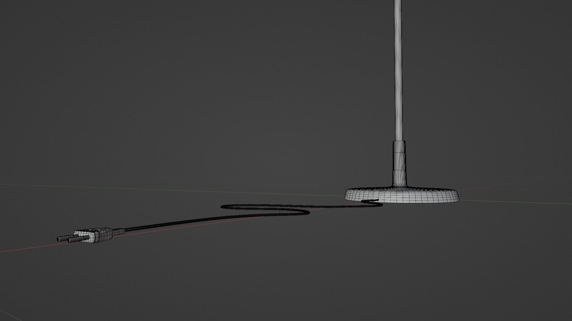 Floor Lamp Classic Low-poly 3D model_9