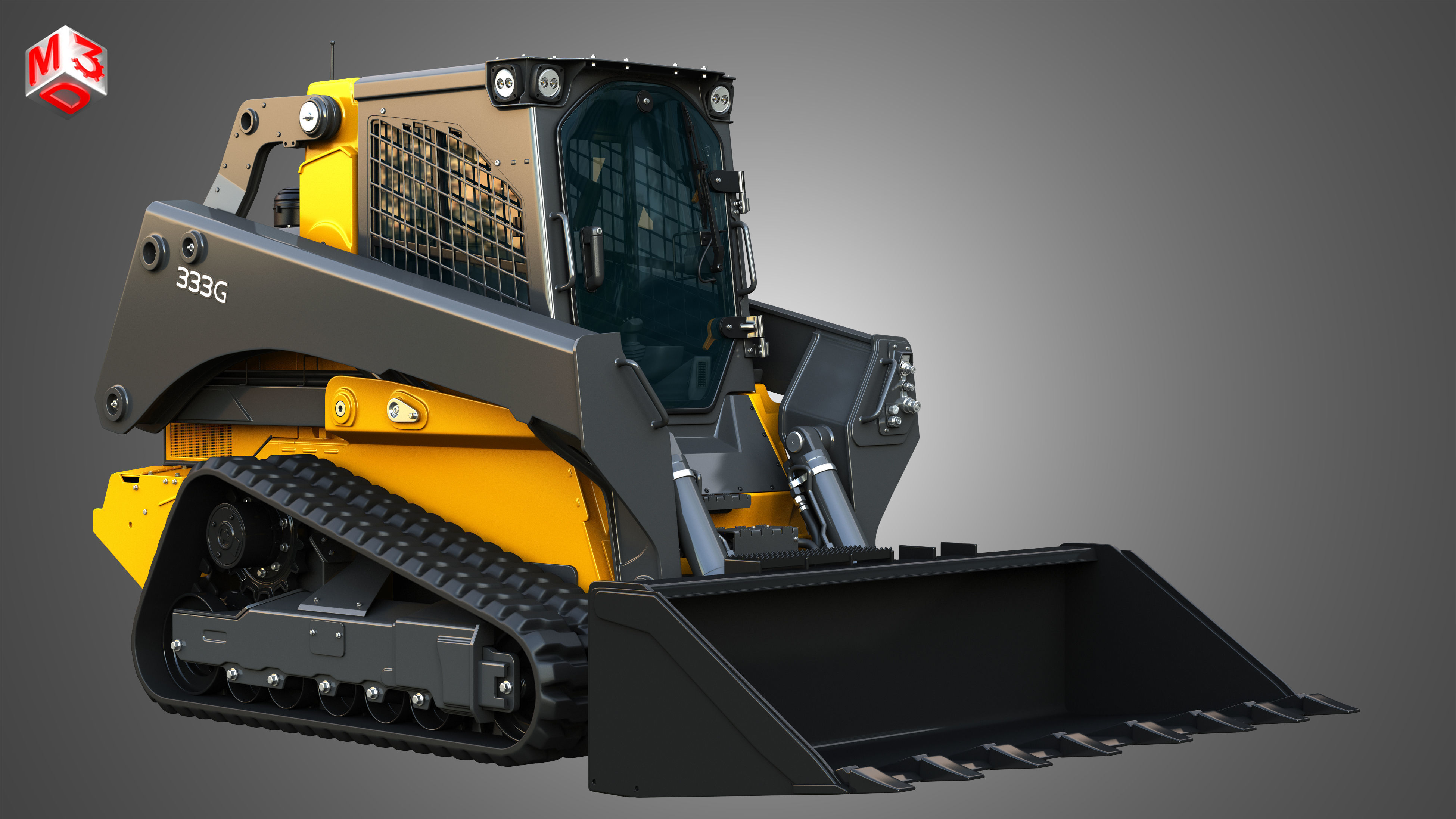 333G - 332G  Loaders  2 in 1 3D Model Collection_9