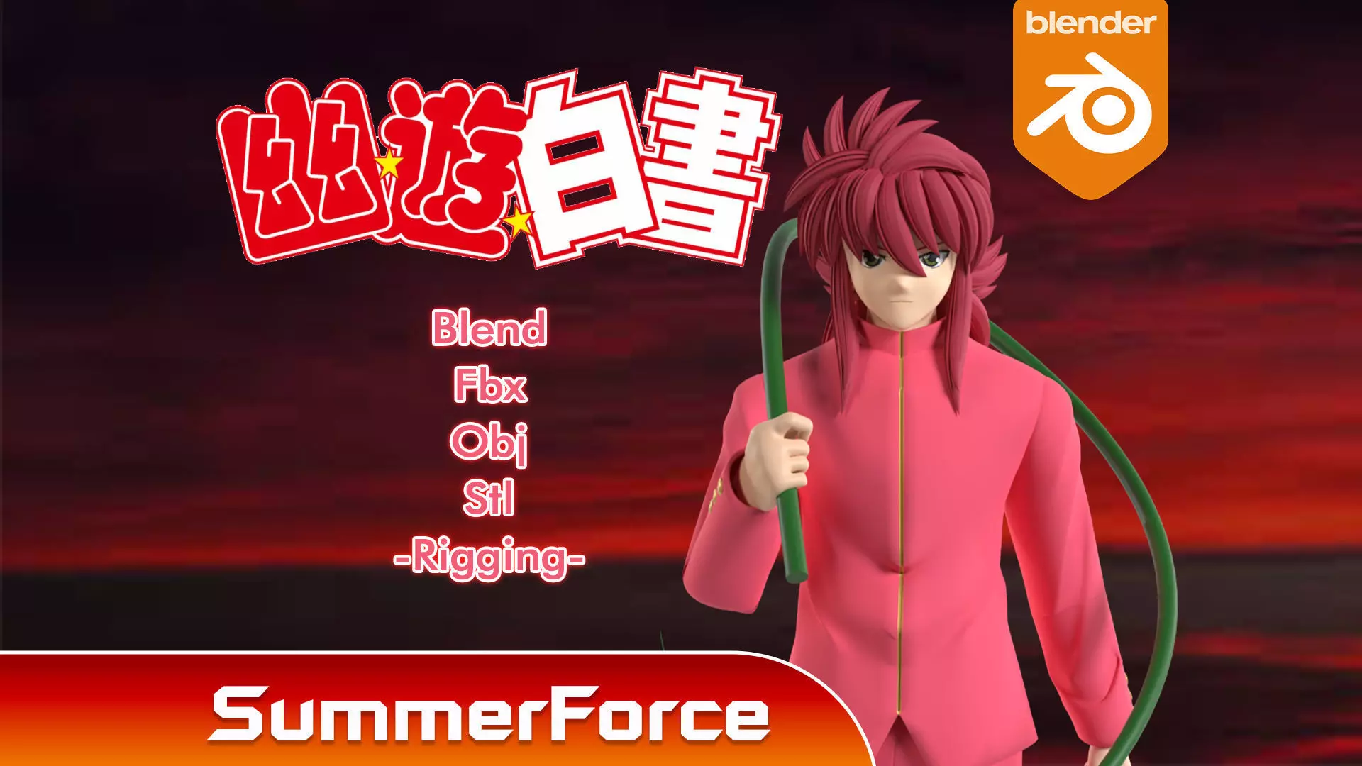 Kurama - YuYu Hakusho 3D model_0